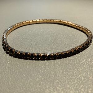 Swarovski Stackable Lightning Bracelet Black